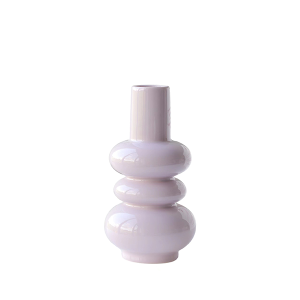 French Milk Purple Ceramic Vase