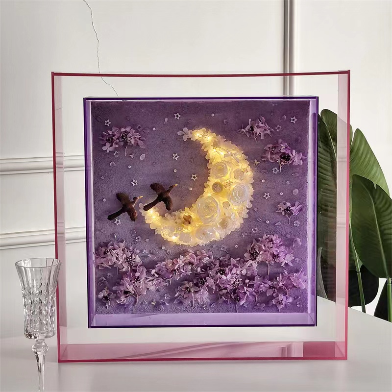 Romantic Series Eternal Flower Photo Frame
