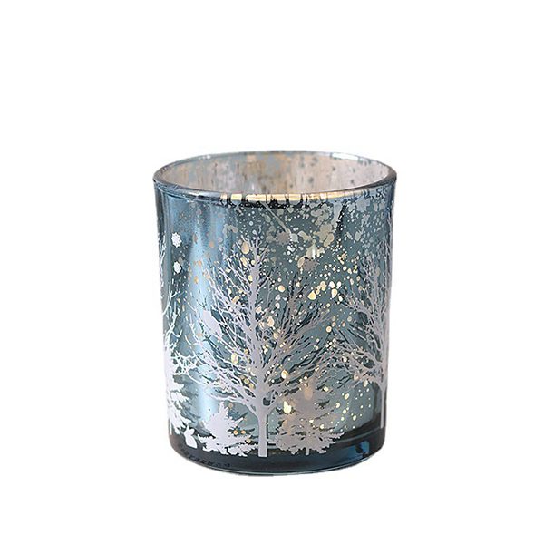 Multi-coloured Glass Candle Cups