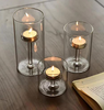 Glass Hurricane Candle Holder for Pillar Candles 