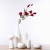 Ceramic White Modern Flower Vases Home Decorations