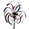 Outdoor Metal Lighting Wind Spinners Yard Decor