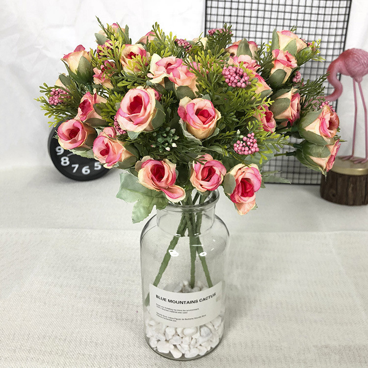 Fake Roses Artificial Silk Flowers Wedding Party Home Decor