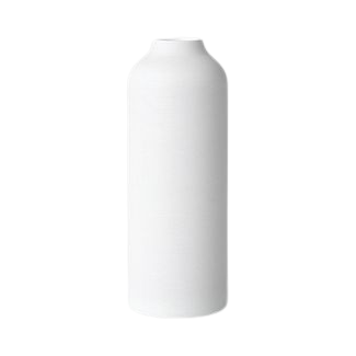  White Textured Ceramic Vase
