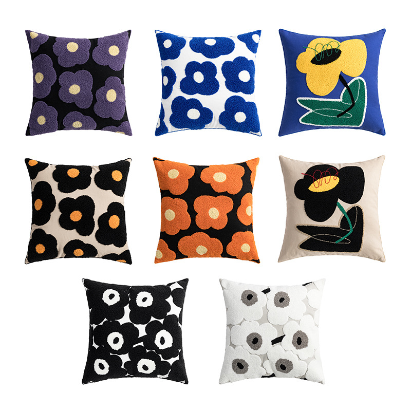 Purple Poppy Throw Pillow