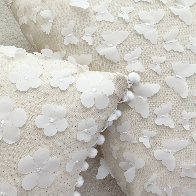 Embossed Butterfly Throw Pillows