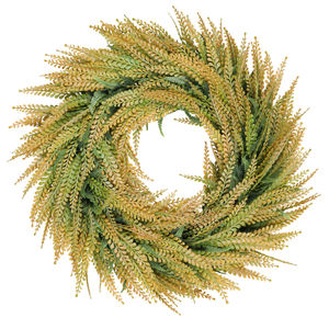 Artificial Wheat Straw Wreath Grass Decor for Front Door