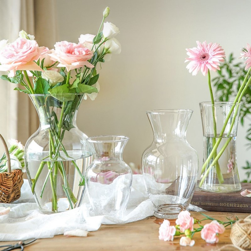 Nordic Ins Style Clear Glass Vase