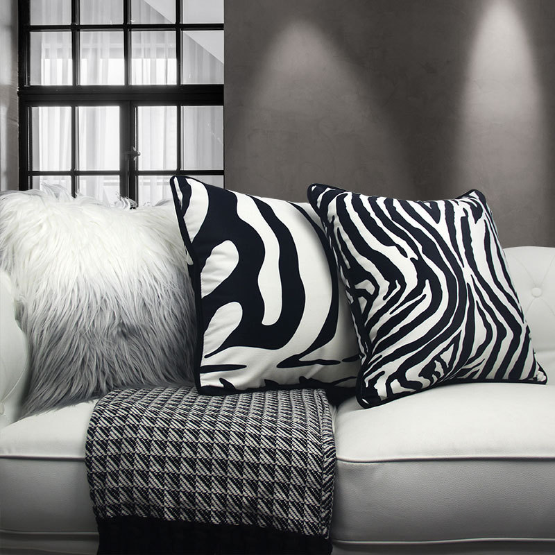 Zebra Stripes Throw Pillow