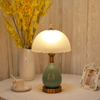 Ceramic Feather Table Lamp