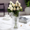 Clear Vertical Glass Vase