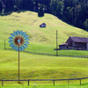 Led Lighting Solar Powered Wind Spinners for Yard and Garden