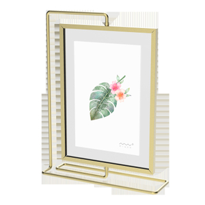 Metal Rotating Double-sided Glass Photo Frame