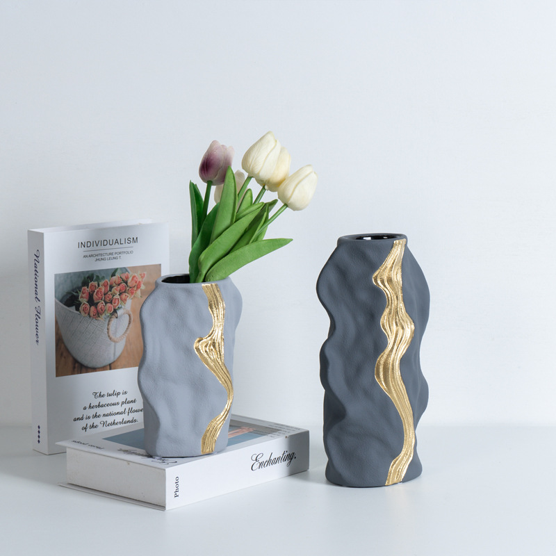 Luxury Geometric Vase Decoration