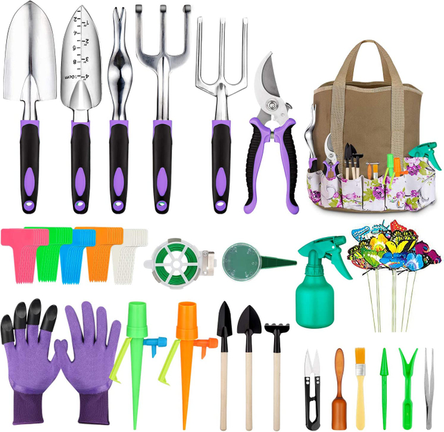 Garden Tools Set with Gardening Bag for Planting
