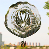 Glass Swan Wind Chime Outdoor Garden Decorative