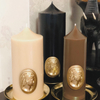 Embossed Portrait Medieval Candle