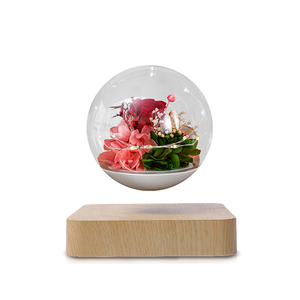 Magnetic Levitation Glass Cover Rose Gift