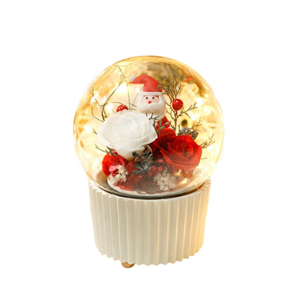 Santa Claus Eternal Flowers Rose Gift Christmas Decor ​for Home