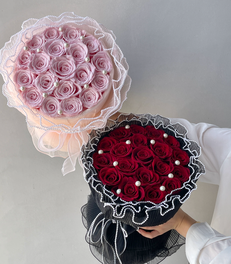 Mermaid Yarn Preserved Flower Bouquet