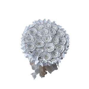 Crinkled Fabric Preserved Flower Bouquet