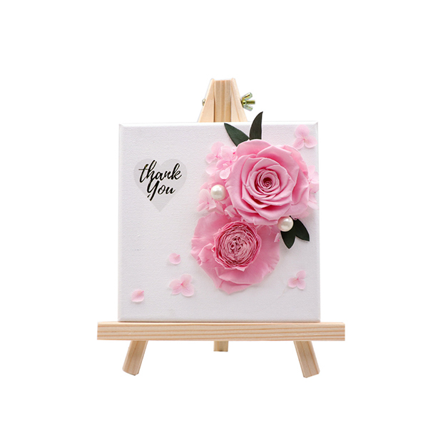 Immortal Flower Wood Shelf Decor