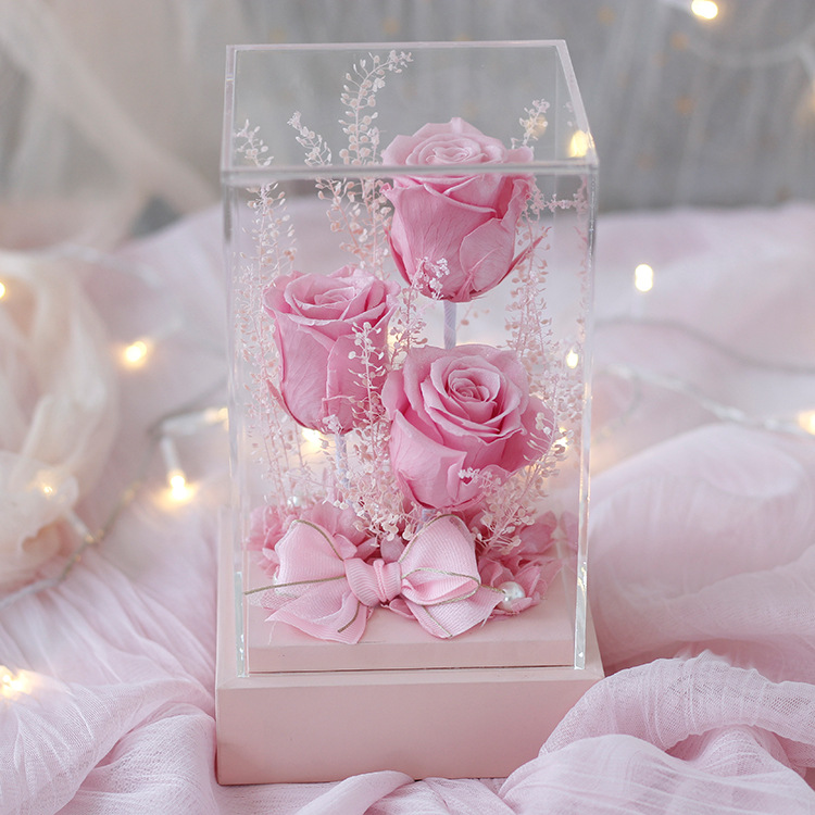 Crystal Love Eternal Flower Wedding Gift