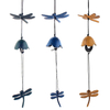 Dragonfly Wind Chimes Iron Japanese Lucky Bells Hanging Decor