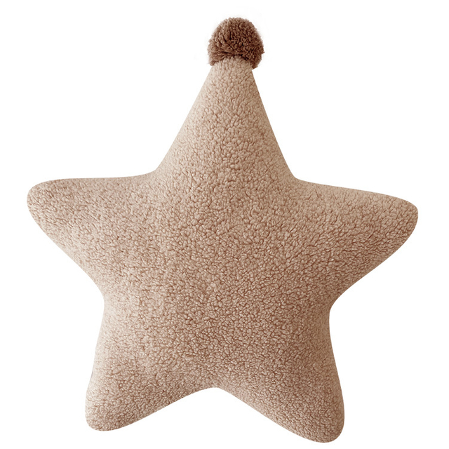 Cream Style Star Throw Pillow