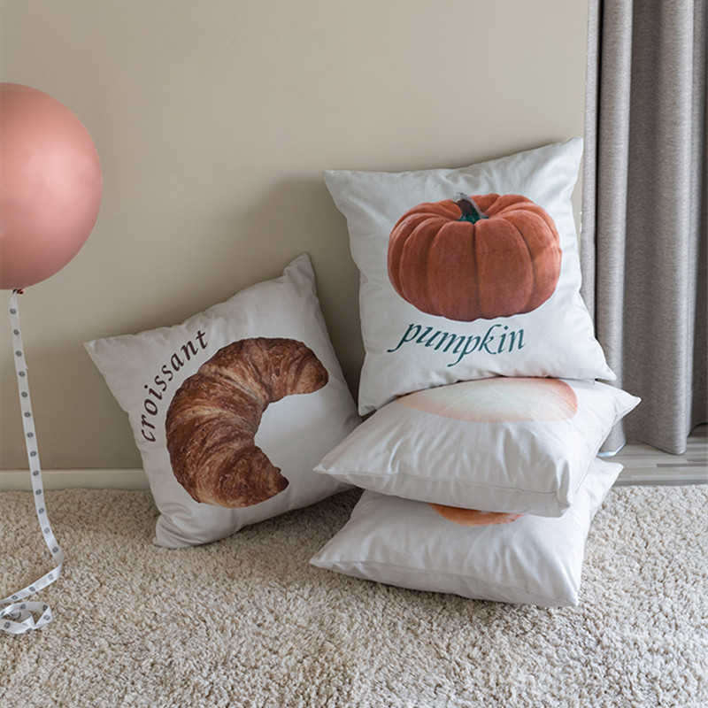 Food Dessert Print Throw Pillow