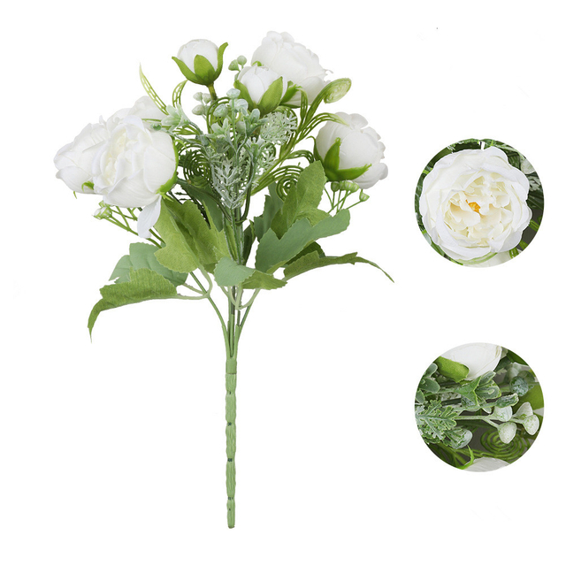 Peony Artificial Artificial Flowers Fake Flowers Home Wedding Decoration