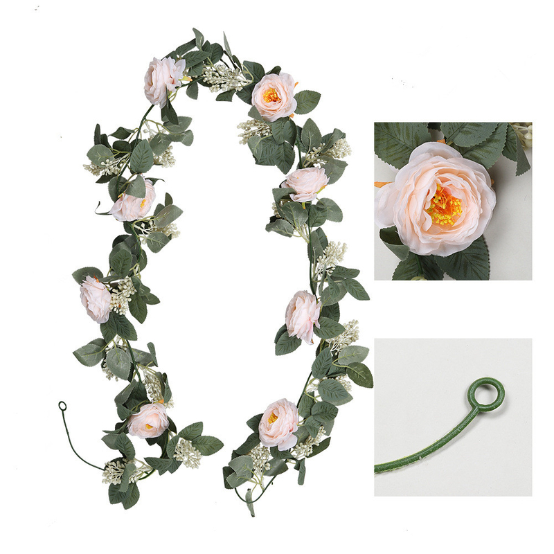 Artificial Flowers Fake Rattan Green Leaf Outdoor Wedding Decor