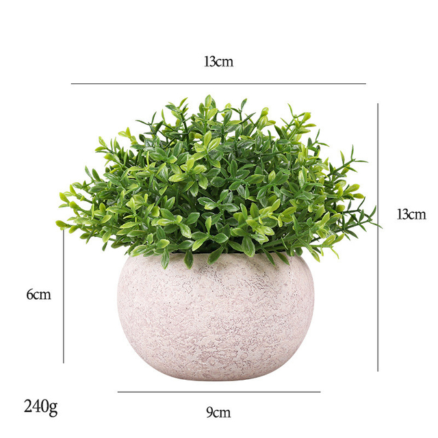 Artificial Clover Potted Fake Plants Farmhouse Room Decor 
