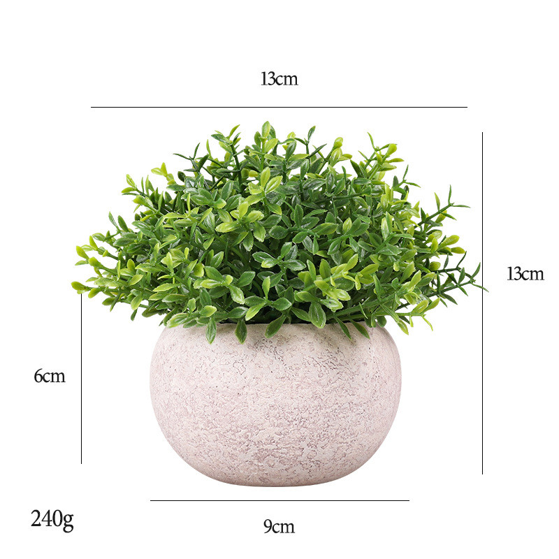 Artificial Clover Potted Fake Plants Farmhouse Room Decor 