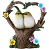 Outdoor Heart Shaped Couple Bird Statues Garden Solar Light