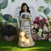 Angel Garden Figurine Outdoor Garden Statue Solar Garden Lights