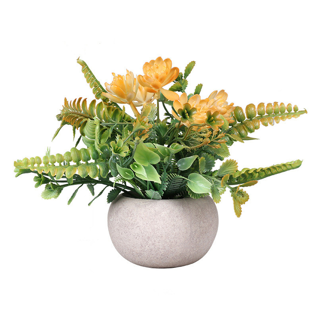 Artificial Potted Plants Fake Tulip Flowers Home Office Desk Decoration