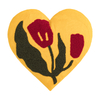 Love Embroidery Throw Pillow
