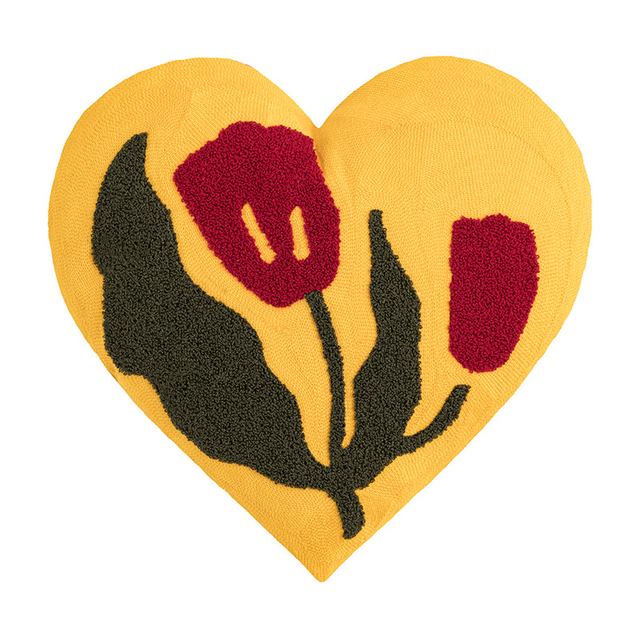 Love Embroidery Throw Pillow