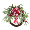 Christmas Wreath with Red Berries