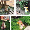 Garden Sculptures Statues Outdoor Resin Simulation Mushroom