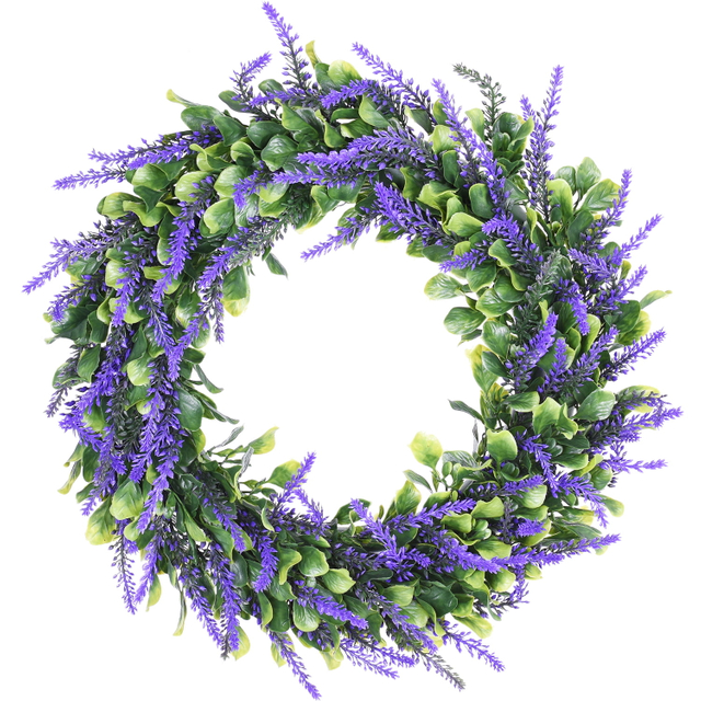 Artificial Lavender Wreath for Front Door 